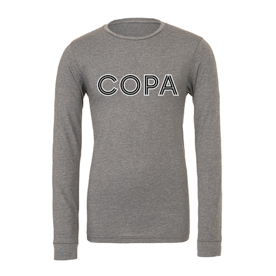 FC Copa (Club Name) Bella + Canvas Long Sleeve Triblend T-Shirt Grey