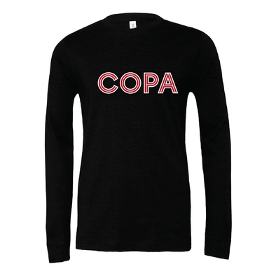 FC Copa (Club Name) Bella + Canvas Long Sleeve Triblend T-Shirt Heather Black