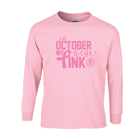 FC Copa FAN Awareness October We Wear Pink LS T-Shirt- Pink