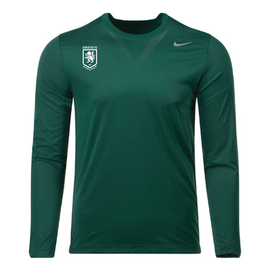 Christos FC Badge Nike Legend Long Sleeve Shirt Dark Green