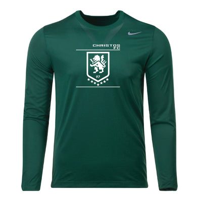 Christos FC Lion Nike Legend Long Sleeve Shirt Dark Green