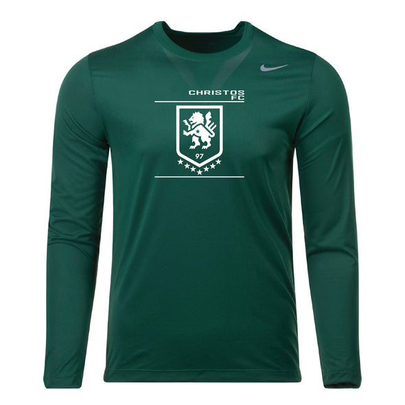 Christos FC Lion Nike Legend Long Sleeve Shirt Dark Green