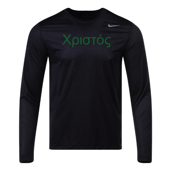 Christos FC Greek Lettering Nike Legend LS Shirt Black