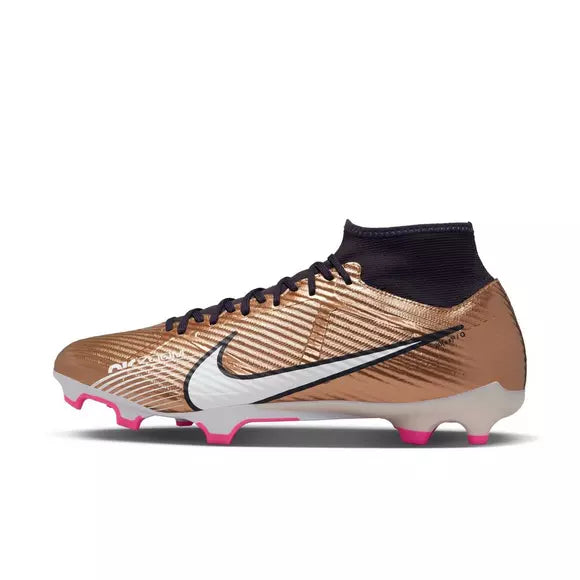 Nike Zoom Mercurial Superfly 9 Q Academy FG/MG Firm Ground Soccer Cleat - MetallicCopper