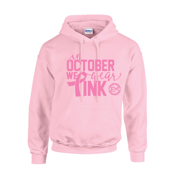 EMSC Competitive Awareness October We Wear Pink Hoodie- Pink