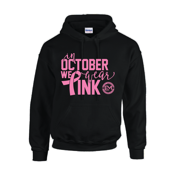 EMSC Competitive Awareness October We Wear Pink Hoodie- Black