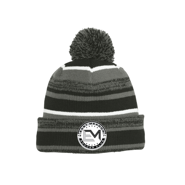 EMSC Uruguayan Athletico New Era Sideline Bobble Beanie Black