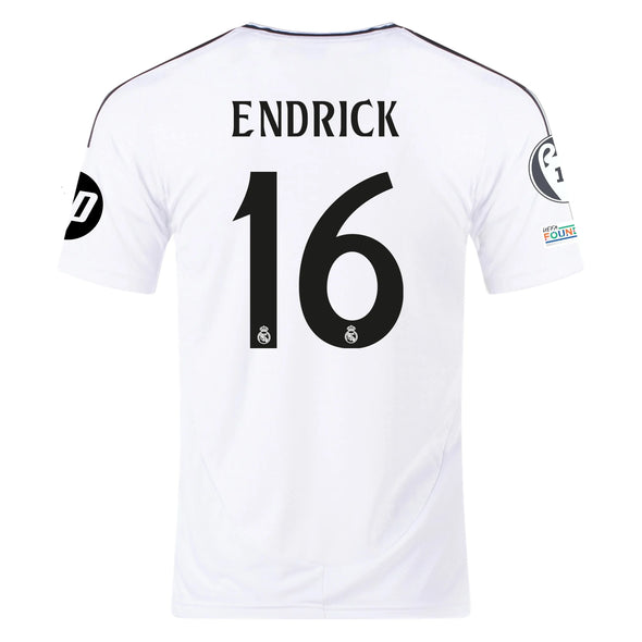 Men's Authentic adidas Endrick Real Madrid Home Jersey 24/25