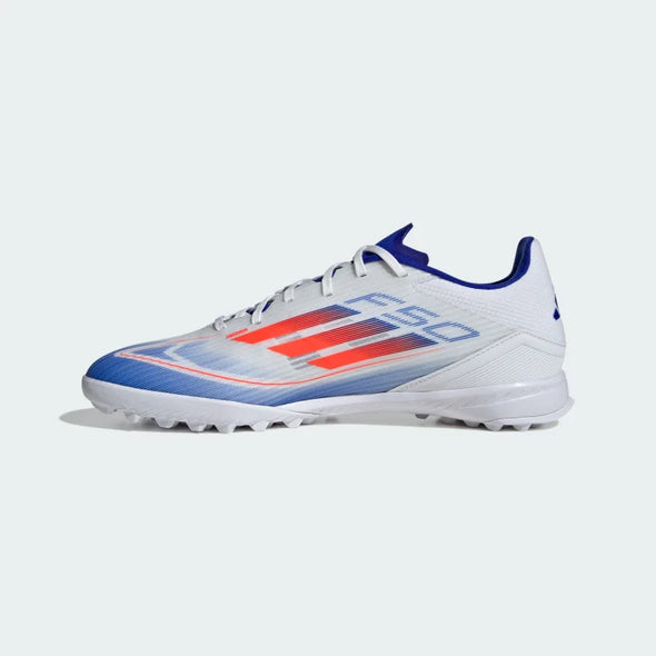 adidas F50 League TF  White/Solar Red/Lucid Blue