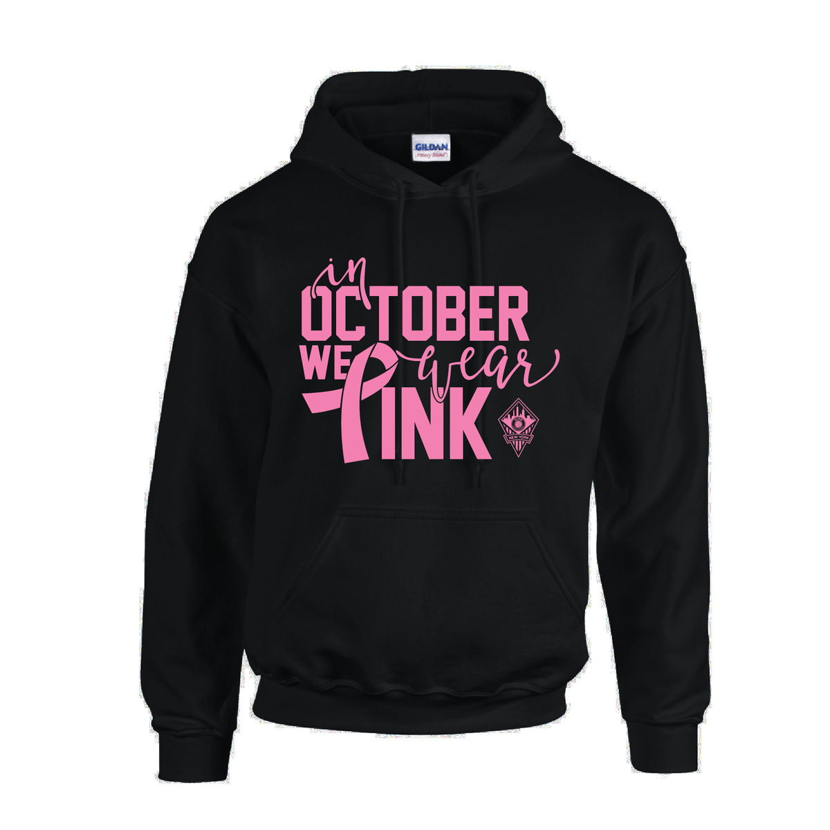 FA Euro New York FAN Awareness October We Wear Pink Hoodie Black