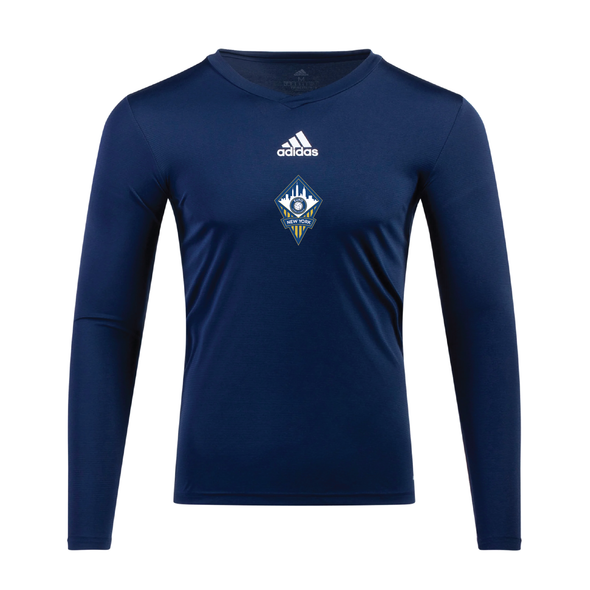 FA Euro New York MLS Next adidas Base Compression Tee Navy