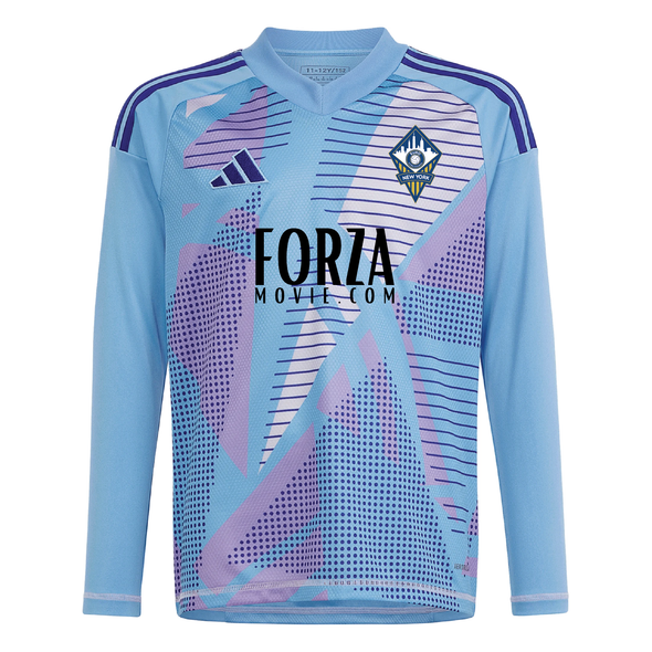 FA Euro New York adidas Tiro 24 LS Goalkeeper Jersey Light Blue