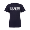 FA Euro New York FAN (Transfer) Bella + Canvas Short Sleeve Triblend T-Shirt Navy