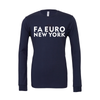 FA Euro New York FAN Bella + Canvas Long Sleeve Triblend T-Shirt Navy