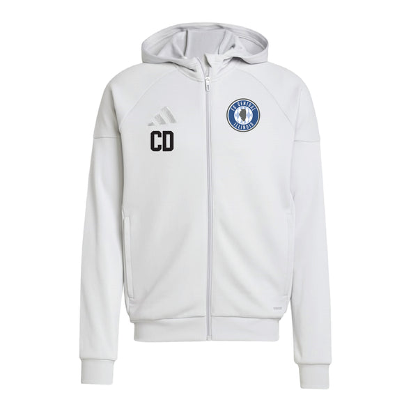FCCI FAN adidas Tiro 25 Full-Zip Hoodie Light Grey