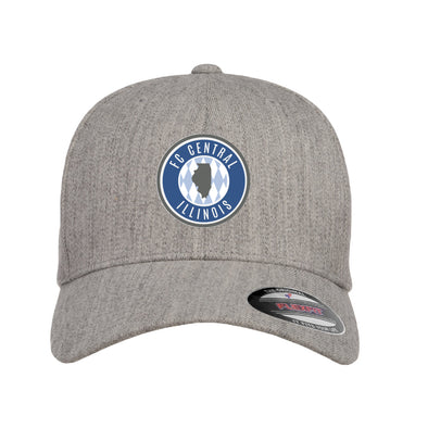 FCCI Crest Flexfit Wool Blend Fitted Cap Heather Grey.