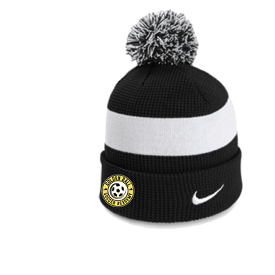 Golden Ball Nike Authentic Pom Beanie Black/White