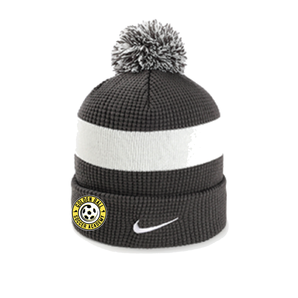 Golden Ball Nike Authentic Pom Beanie Anthracite/White