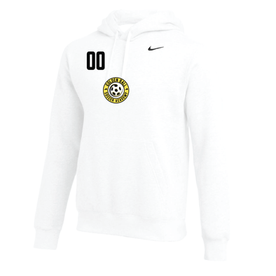 Golden Ball Nike Club Hoodie White