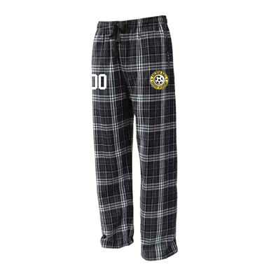 Golden Ball Flannel Plaid Pajama Pant Black/White