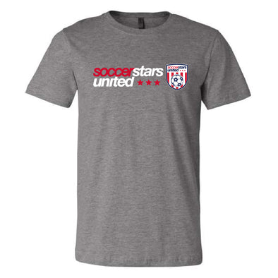 Soccer Stars United Wichita Supporters Short Sleeve Triblend Grey T-Shirt - Youth/Men's/Women's