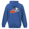 B & B United Soccer Club Flame Pennant Super 10 Hoodie Royal