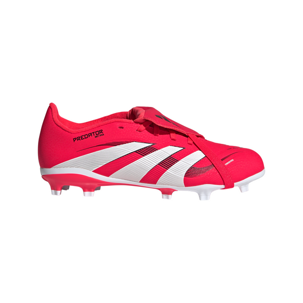 adidas Predator League FT FG Junior Firm Ground Soccer Cleat -Lucid Red/Cloud White /Core Black