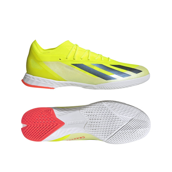 adidas X CrazyFast Elite IN Indoor Soccer Cleat - Solar Yellow/Core Black/White