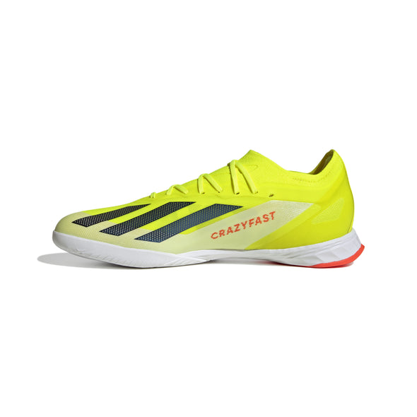 adidas X CrazyFast Elite IN Indoor Soccer Cleat - Solar Yellow/Core Black/White