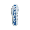 adidas Predator Elite Fold Tounge FG Firm Ground Soccer Cleat - Cloud White / Silver Metallic / Bright Royal