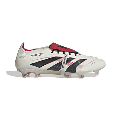 adidas Predator Elite FT FG Firm Ground Soccer Cleat - Off White/ Core Black/ Pure Ruby