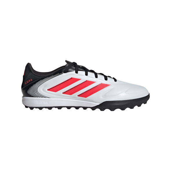 adidas Copa Pure 3 League TF Turf Soccer Cleat -Cloud White / Lucid Red / Core Black