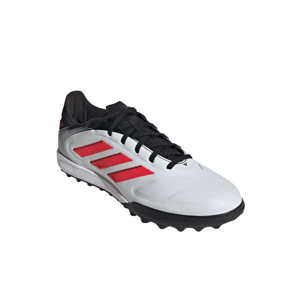 adidas Copa Pure 3 League TF Turf Soccer Cleat -Cloud White / Lucid Red / Core Black