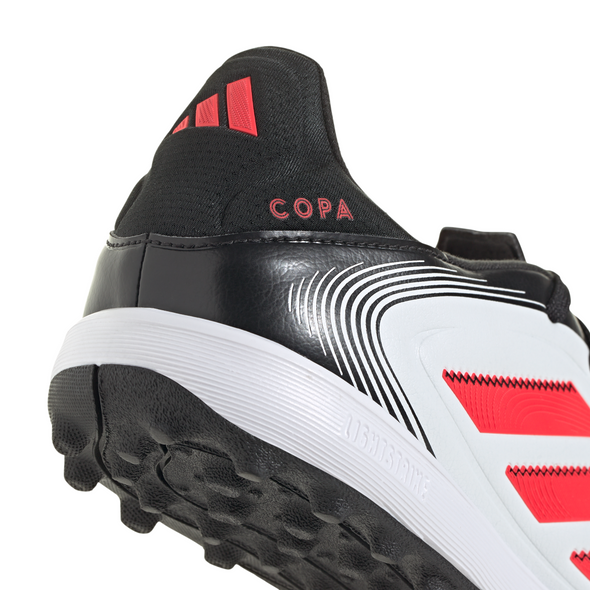 adidas Copa Pure 3 League TF Turf Soccer Cleat -Cloud White / Lucid Red / Core Black