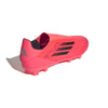 adidas F50 League Laceless FG Firm Ground Soccer Cleat Turbo/ Aurora Black/ Platinum Metallic