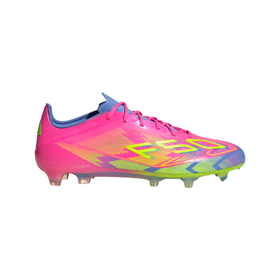 adidas F50 Elite FG Firm Ground Soccer Cleat - Lucid Pink/ Lucid Lemon/ Blue Fusion