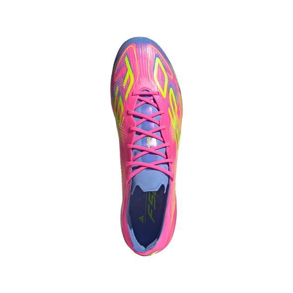 adidas F50 Elite FG Firm Ground Soccer Cleat - Lucid Pink/ Lucid Lemon/ Blue Fusion