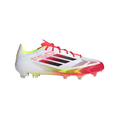 adidas F50 Elite FG Firm Ground Soccer Cleat - Cloud White / Core Black / Solar Yellow