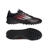 adidas F50 League TF Turf Soccer Cleats -Core Black / Iron Metallic / Lucid Red