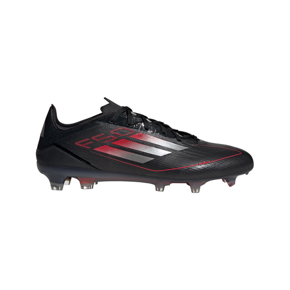 adidas F50 Pro FG Firm Ground Soccer Cleat- Core Black / Iron Metallic / Lucid Red