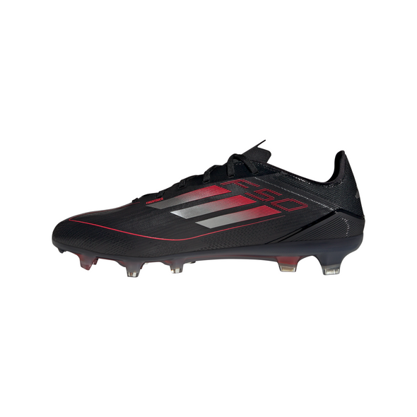 adidas F50 Pro FG Firm Ground Soccer Cleat- Core Black / Iron Metallic / Lucid Red