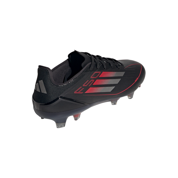 adidas F50 Pro FG Firm Ground Soccer Cleat- Core Black / Iron Metallic / Lucid Red