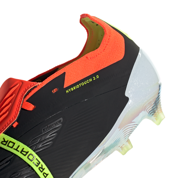 adidas Predator Elite Fold Tounge FG Firm Ground Soccer Cleat - Core Black/White/Solar Red