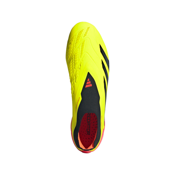 adidas Predator Elite Laceless FG Firm Ground Soccer Cleat - Solar Yellow/Core Black/Solar Red