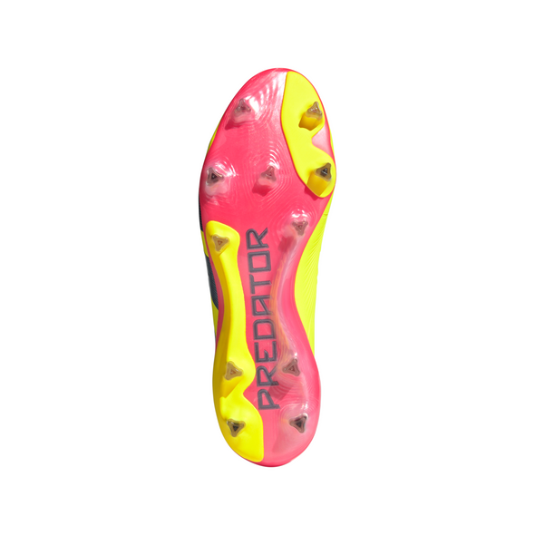 adidas Predator Elite Laceless FG Firm Ground Soccer Cleat - Solar Yellow/Core Black/Solar Red