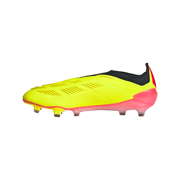 adidas Predator Elite Laceless FG Firm Ground Soccer Cleat - Solar Yellow/Core Black/Solar Red