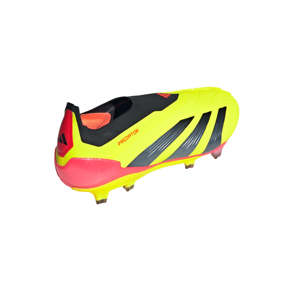 adidas Predator Elite Laceless FG Firm Ground Soccer Cleat - Solar Yellow/Core Black/Solar Red
