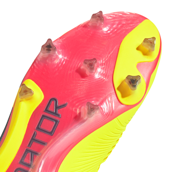 adidas Predator Elite Laceless FG Firm Ground Soccer Cleat - Solar Yellow/Core Black/Solar Red