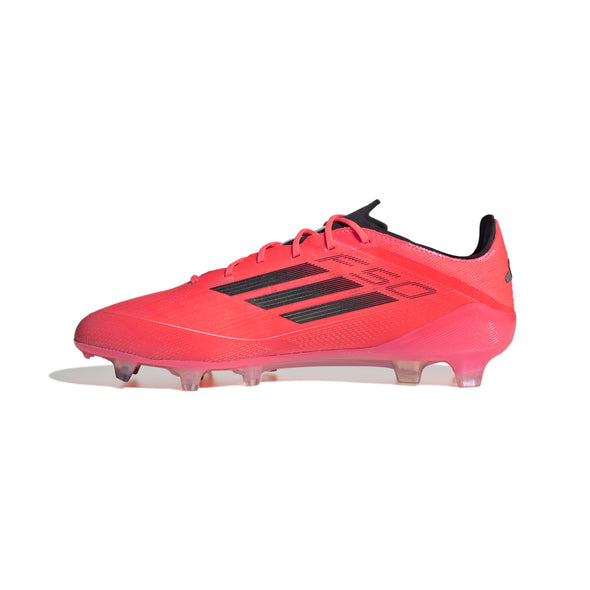 adidas F50 Elite FG Firm Ground Soccer Cleat  Turbo/ Aurora Black/ Platinum Metallic