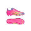 adidas F50 League Junior FG Firm Ground Soccer Cleats -  Lucid Pink/Lucid Lemon/Blue Fusion